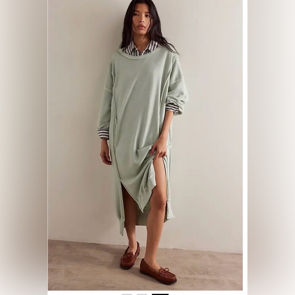NWT Free People Camden Maxi Sweatshirt